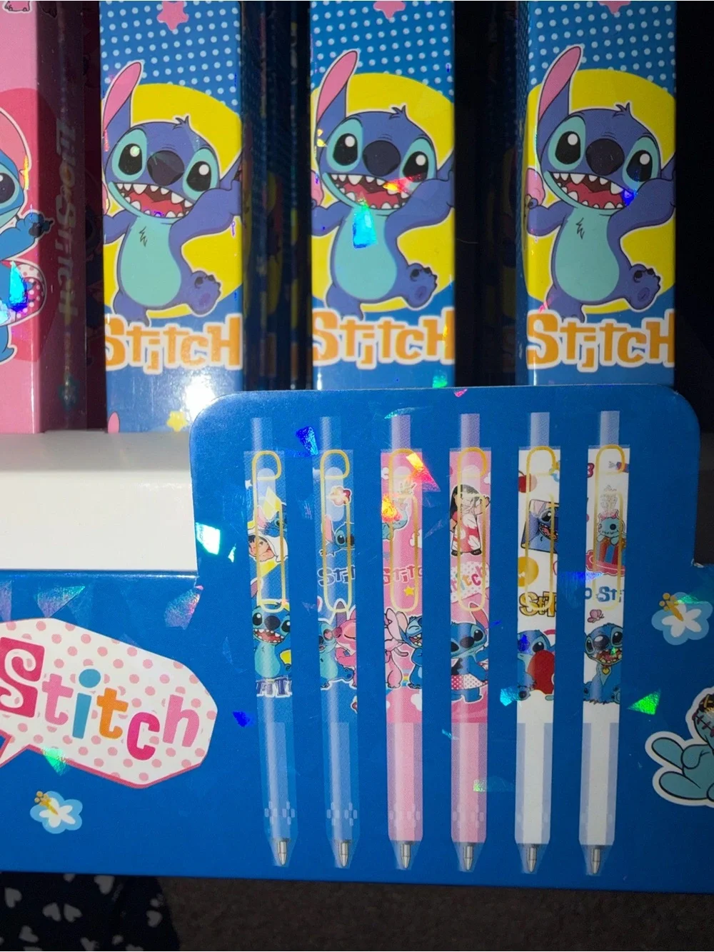 Stitch Character blind box Gel Pens  - Pink & Blue - 36pcs
